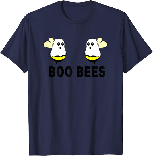 Boo Bees Funny Halloween Breast feeding Funny Mom Boo Women T-Shirt - T-Shirt | Navy