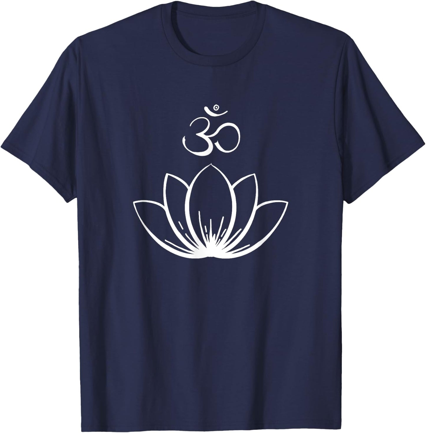 Lotus Ohm. Om Mandala T-Shirt - T-Shirt | Navy