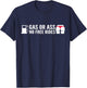 No Free Rides Funny Motorcycle Biker Rider Saying Joke T-Shirt - T-Shirt | Navy