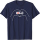 Half Japanese Half American USA Flag Japan America T-Shirt - T-Shirt | Navy