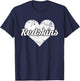Redskins Over Distressed Heart Goshen T-Shirt - T-Shirt | Navy