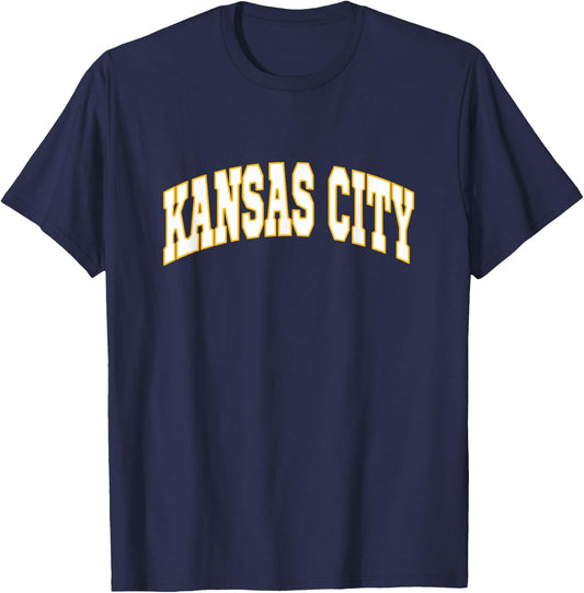 KANSAS CITY - Throwback Design - Classic T-Shirt - T-Shirt | Navy