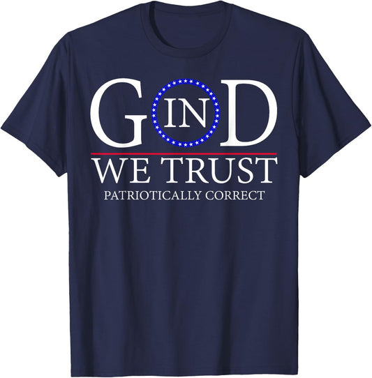 God In We Trust Patriotically Correct Men T-Shirt - T-Shirt | Navy