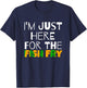 I M Just Here For He Fish Fry Funny T-Shirt - T-Shirt | Navy