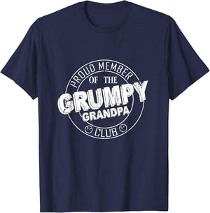 The Grumpy Grandpa Club T-Shirt - T-Shirt | Navy