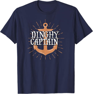 Dinghy Captain Funny Sailing Crew Boating Gift T-Shirt - T-Shirt | Navy
