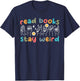 Read Books Stay Weird Sign Language ASL Teacher Book Lover T-Shirt - T-Shirt | Navy