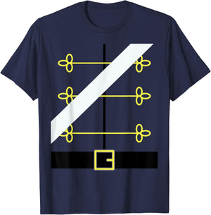 Nutcracker Toy Soldier Uniform, Funny Dress up Christmas T-Shirt - T-Shirt | Navy