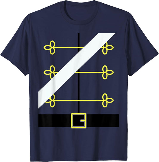 Nutcracker Toy Soldier Uniform, Funny Dress up Christmas T-Shirt - T-Shirt | Navy