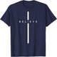 Believe Cross God Jesus Easter Christian Religious Men Women T-Shirt - T-Shirt | Navy