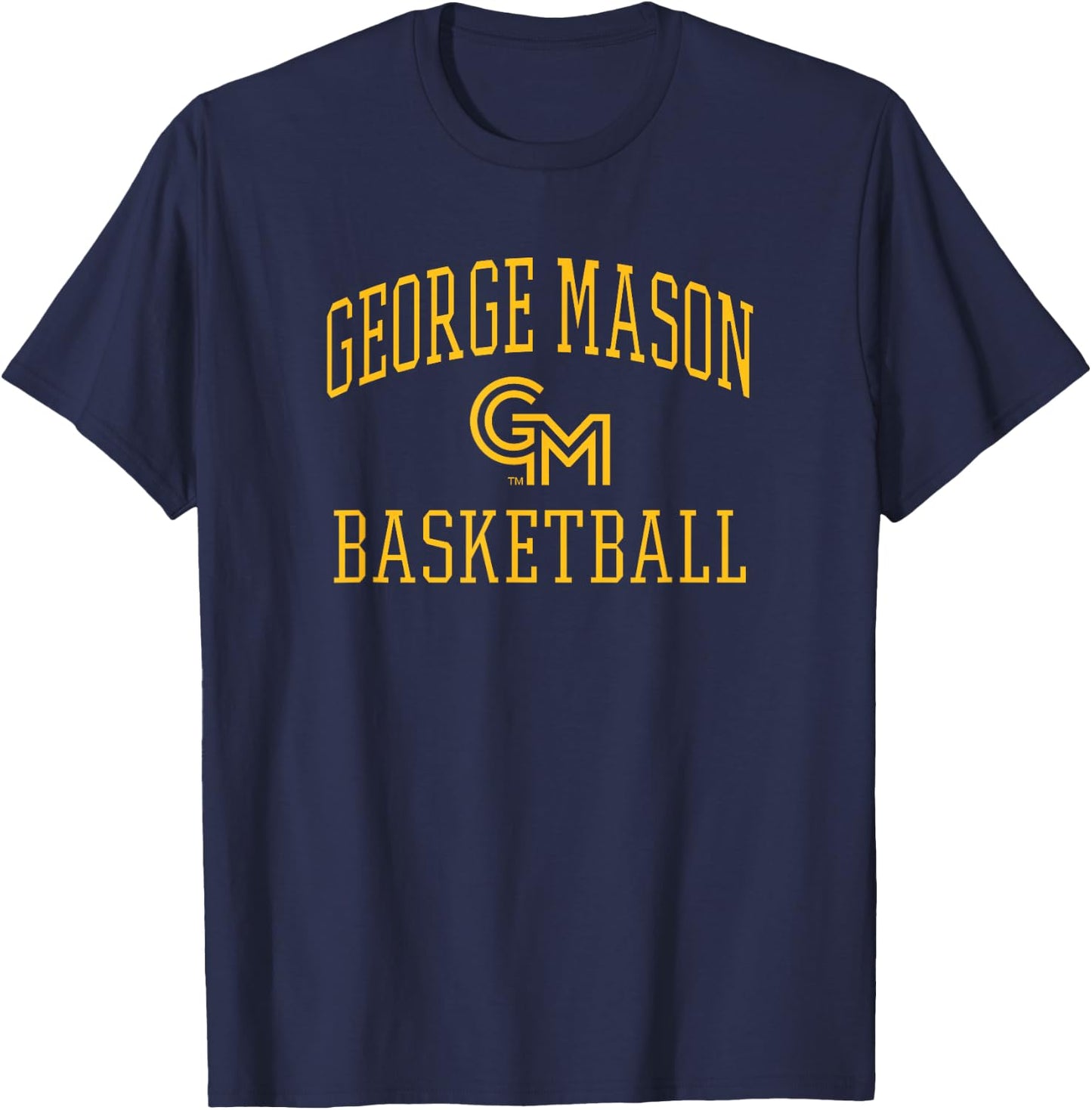 George Mason Patriots Basketball Screen Green T-Shirt - T-Shirt | Navy