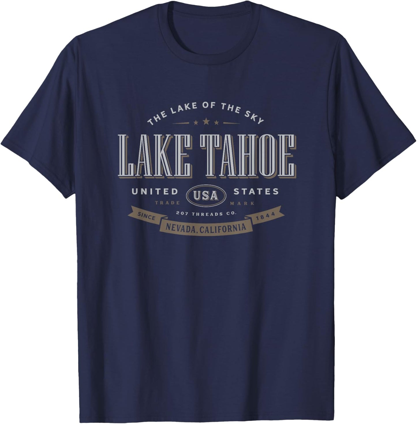 Lake Tahoe Vacation Souvenir T-Shirt - T-Shirt | Navy