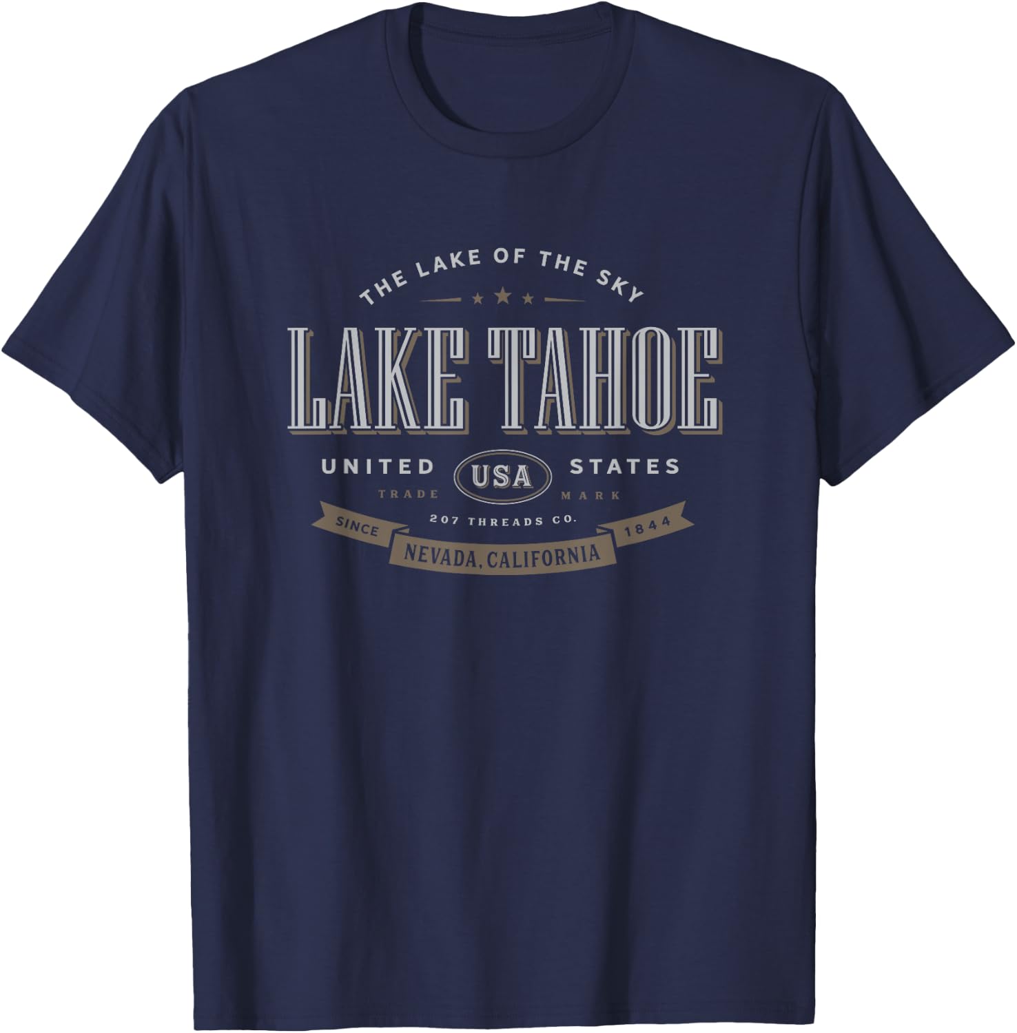 Lake Tahoe Vacation Souvenir T-Shirt - T-Shirt | Navy