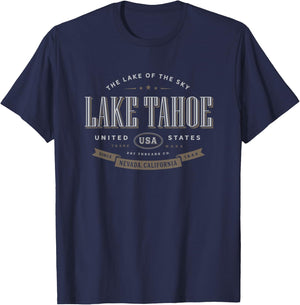 Lake Tahoe Vacation Souvenir T-Shirt - T-Shirt | Navy