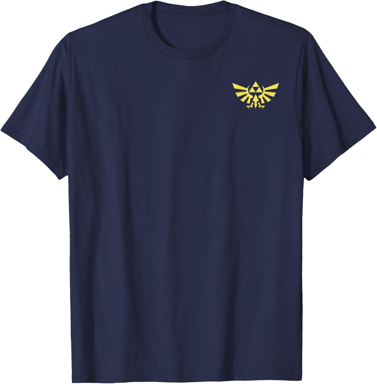 Legend Of Zelda Royal Crest Left Chest Pocket Logo T-Shirt - T-Shirt | Navy