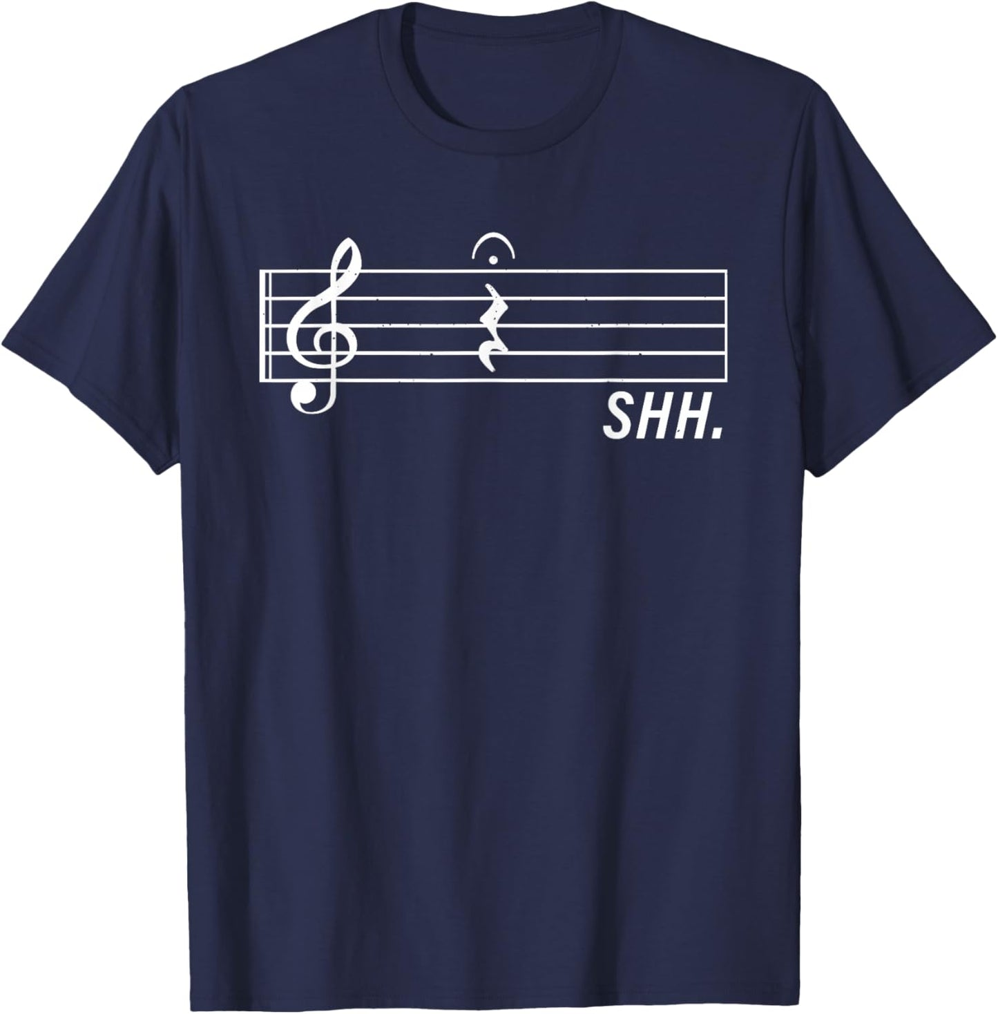 Music Art Women Musical Note Musician Music Teacher T-Shirt - T-Shirt | Navy