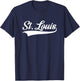 St. Louis - Hometown Pride - Throwback Design - Classic T-Shirt - T-Shirt | Navy