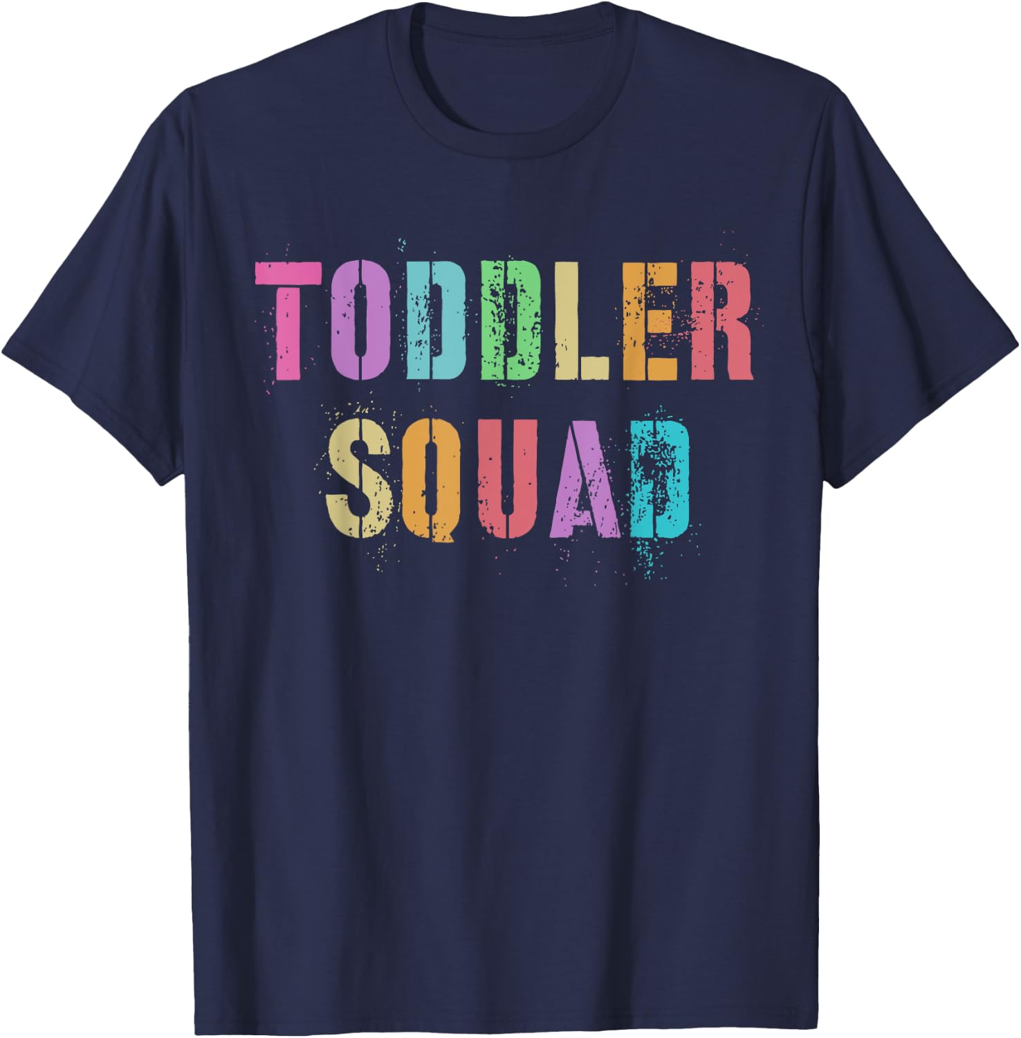 Vintage TODDLER SQUAD Daycare Teacher Nanny Team Babysitting T-Shirt - T-Shirt | Navy
