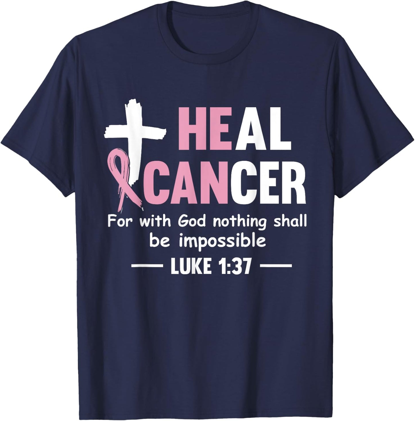 Breast Cancer Awareness Women Breast Cancer Awareness T-Shirt - T-Shirt | Navy
