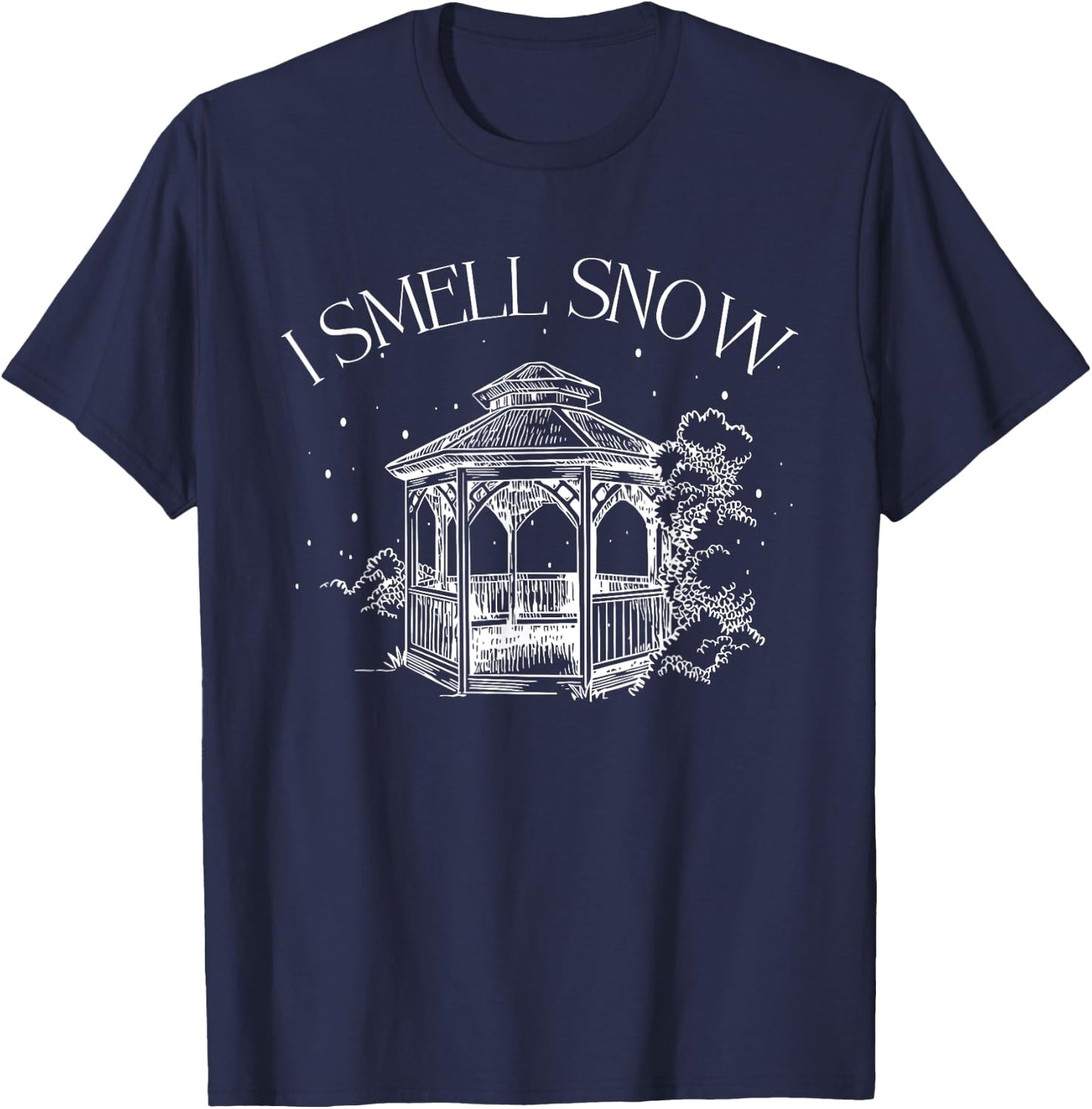 I Smell Snow Adult Joke Quote T-Shirt - T-Shirt | Navy