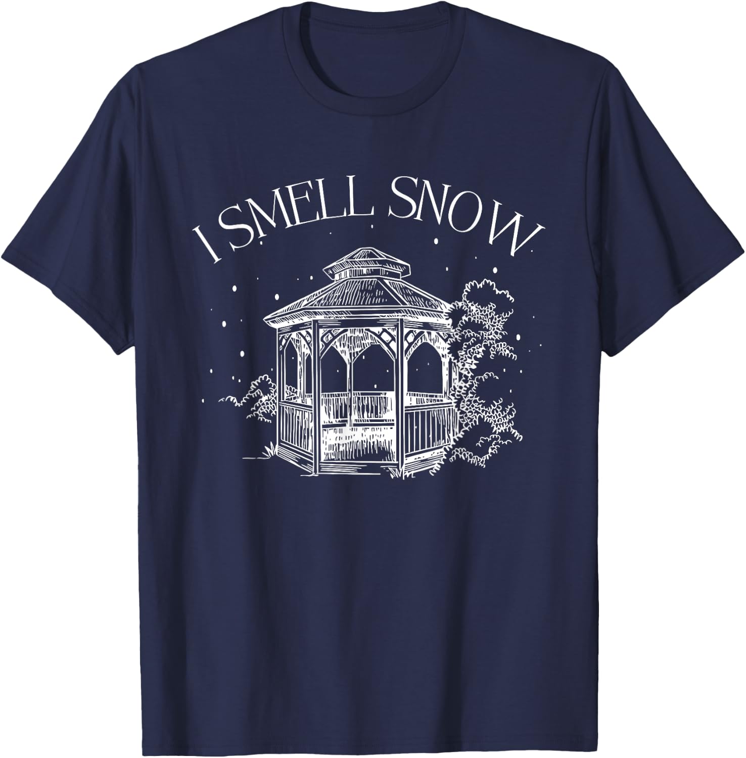 I Smell Snow Adult Joke Quote T-Shirt - T-Shirt | Navy