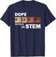 Black Women In STEM Teacher Melanated African American T-Shirt - T-Shirt | Navy