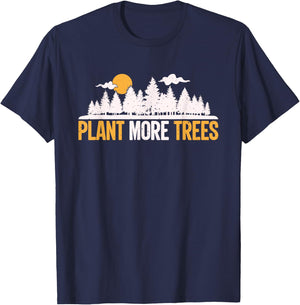 Earth Day - Plant More Trees Tree Hugger T-Shirt - T-Shirt | Navy