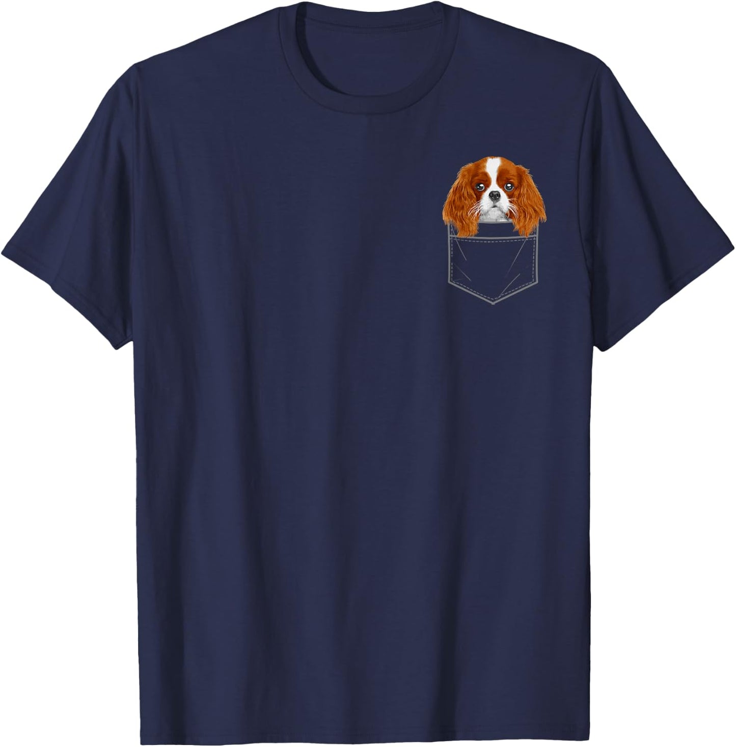 Cavalier King Charles Design Women Cavalier Spaniel T-Shirt - T-Shirt | Navy
