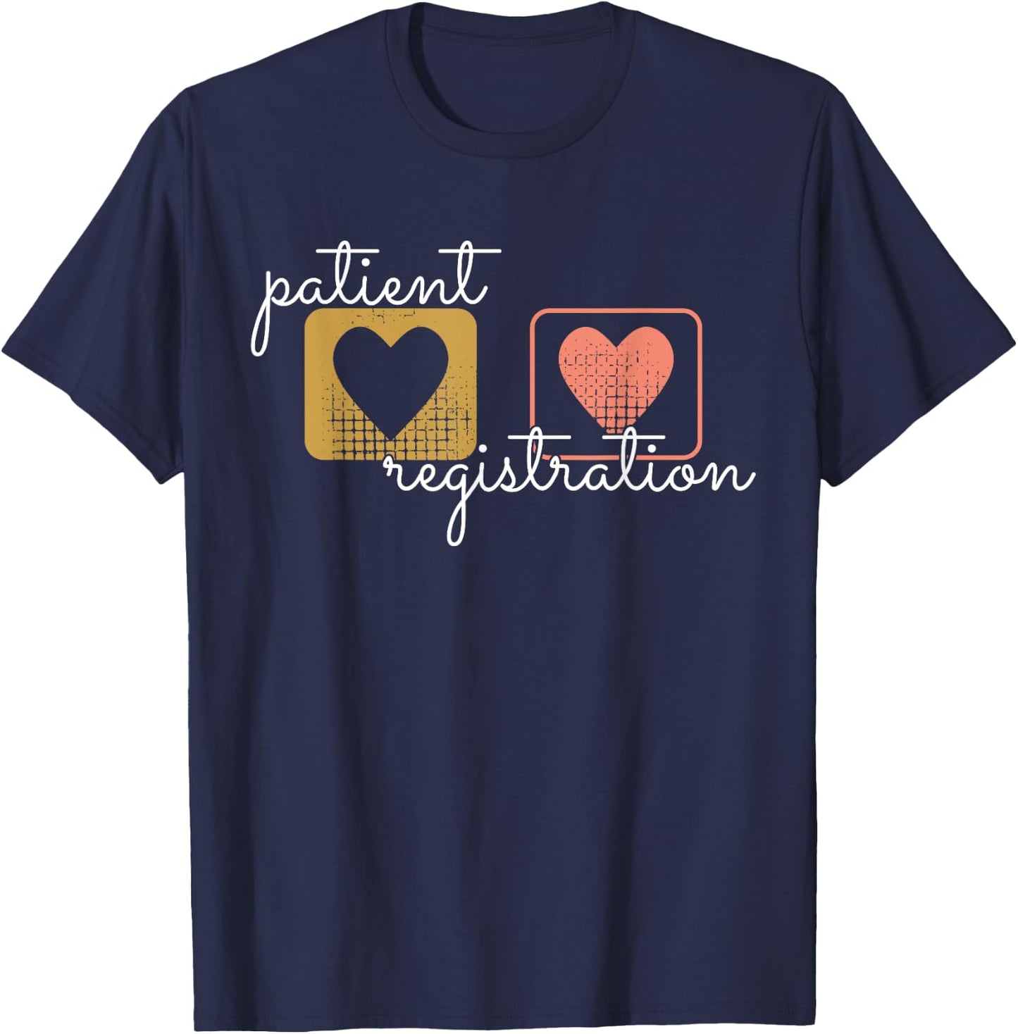 Patient Registration ER Registrar Emergency Department Nurse T-Shirt - T-Shirt | Navy