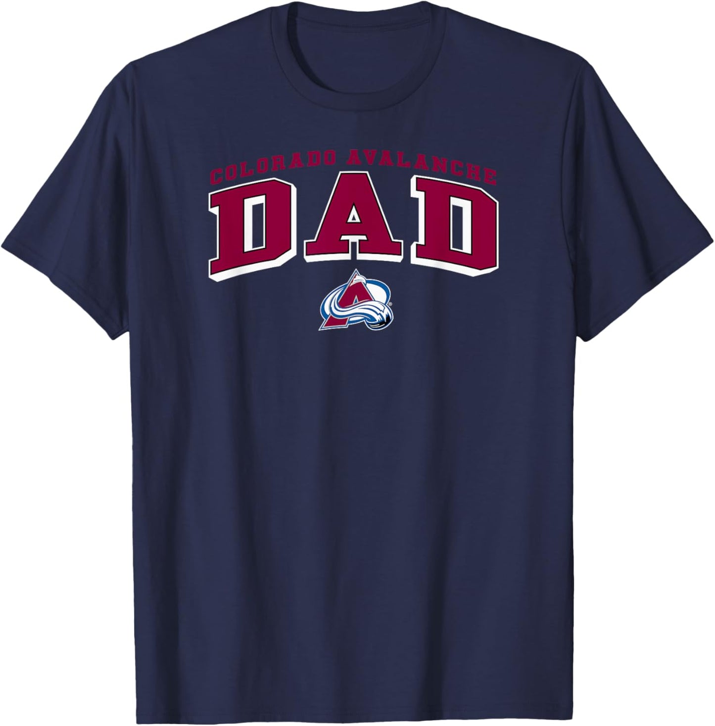 Colorado Avalanche Dad Arch Navy NHL Officially Licensed T-Shirt - T-Shirt | Navy