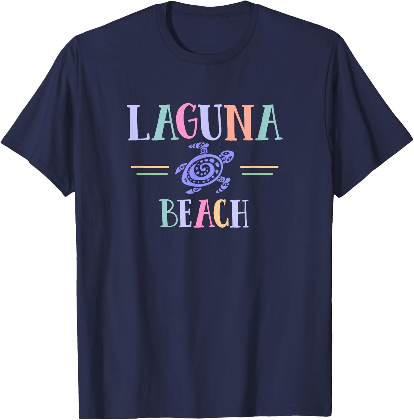 Laguna Beach Designs women boys girls souvenir T-Shirt - T-Shirt | Navy