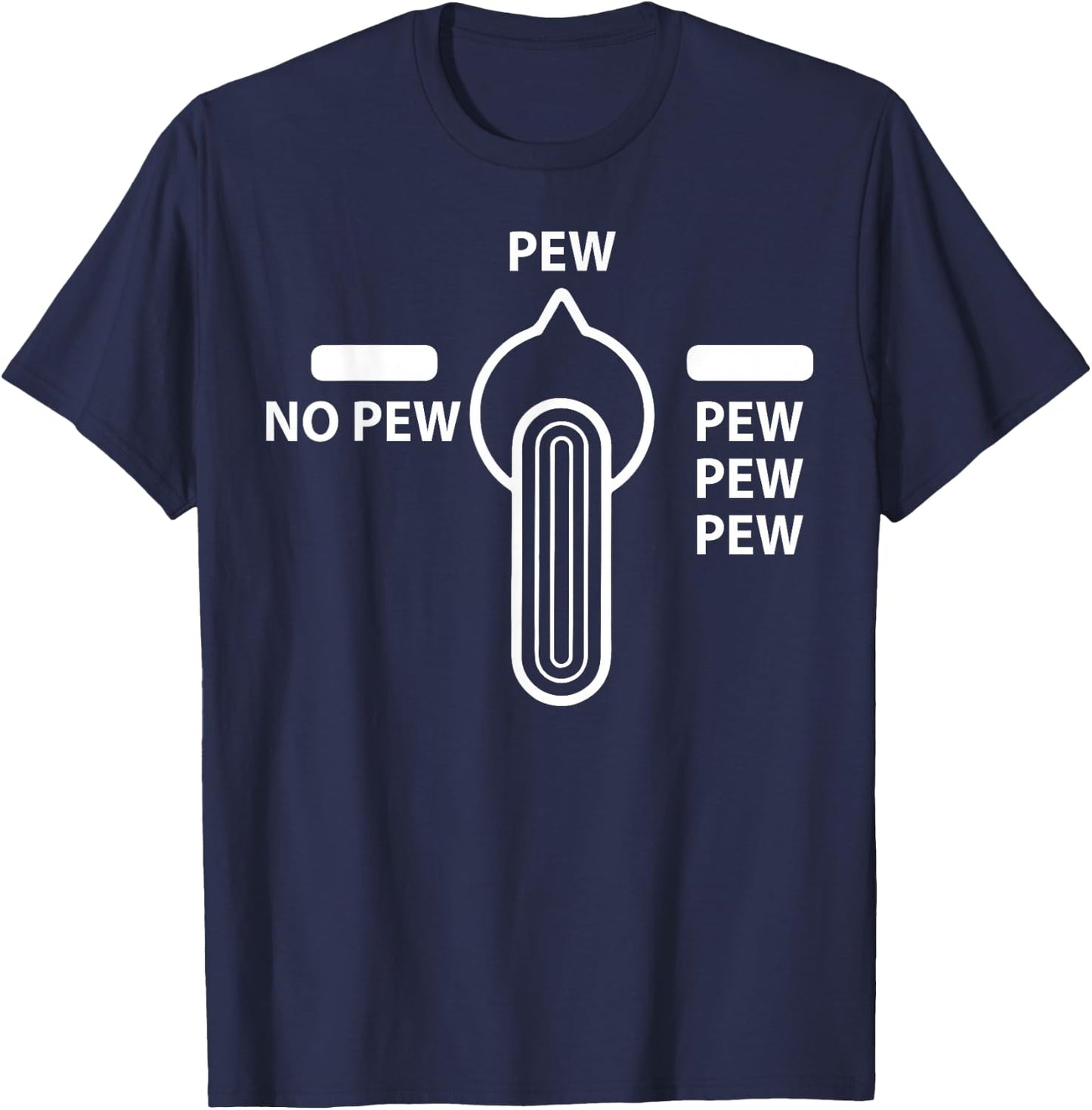Pew No Pew - Pew-Pew-Pew T-Shirt - T-Shirt | Navy