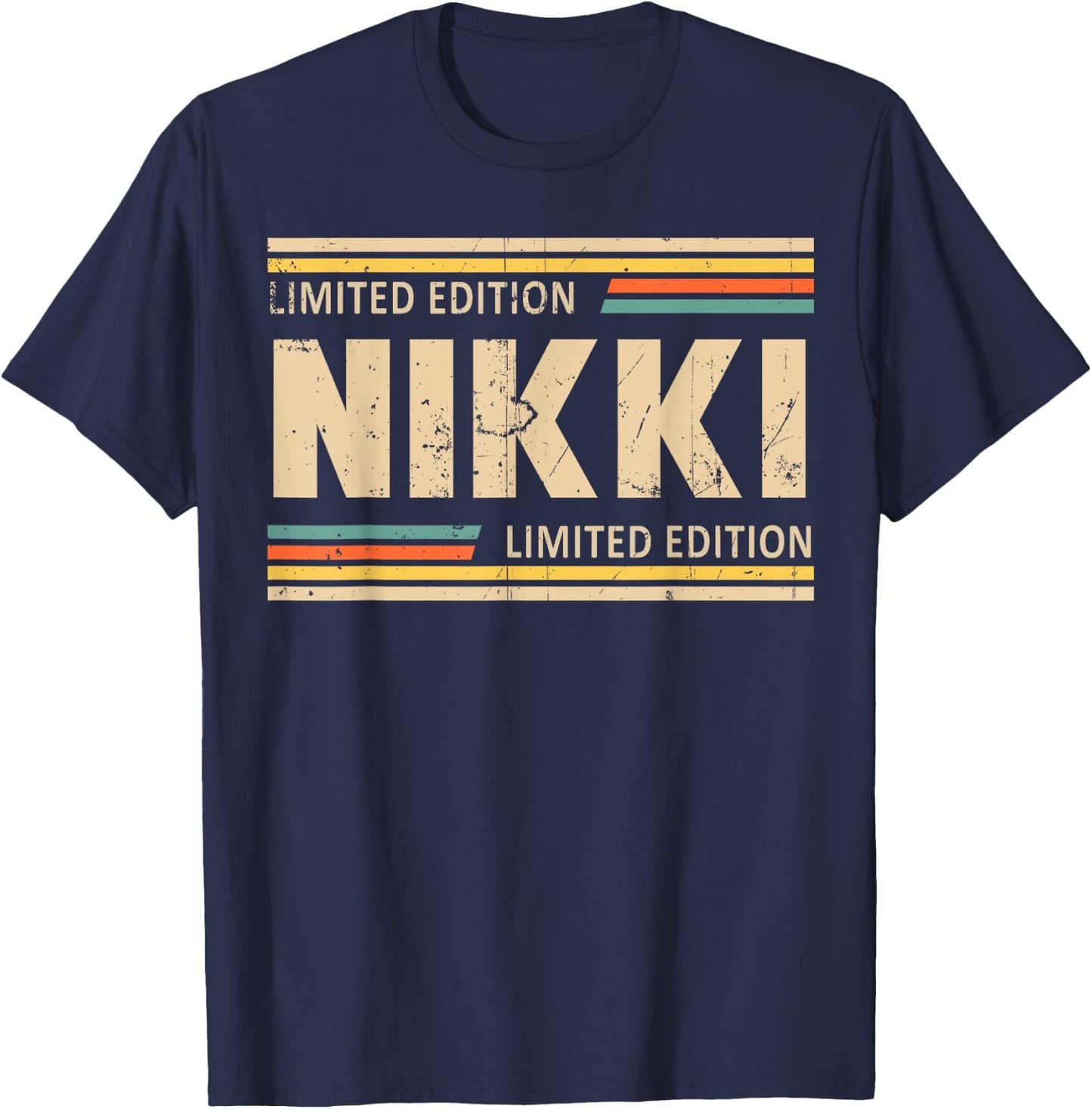 NIKKI Limited Edition Shirt NIKKI Name Personalized T-Shirt - T-Shirt | Navy