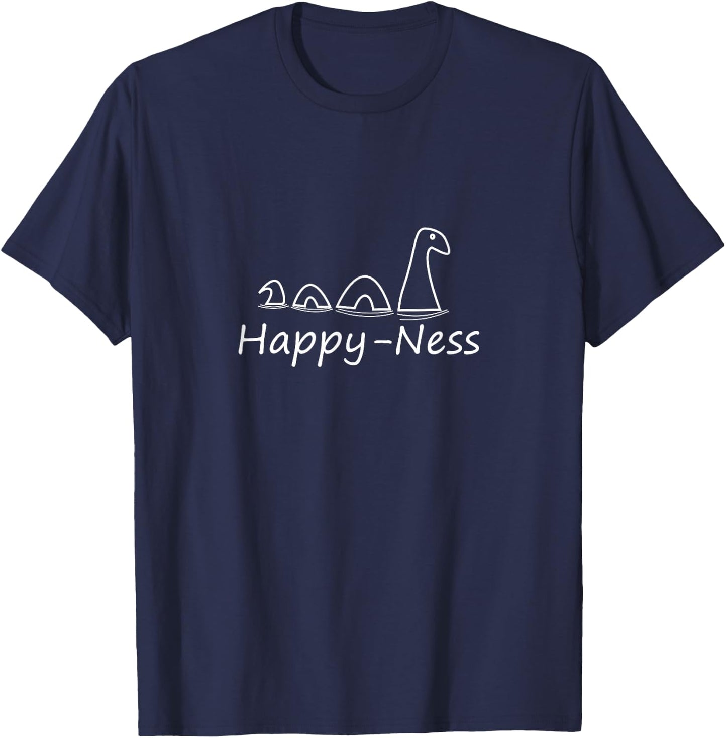 Happy-Ness Nessie Loch Ness Monster T-Shirt - T-Shirt | Navy