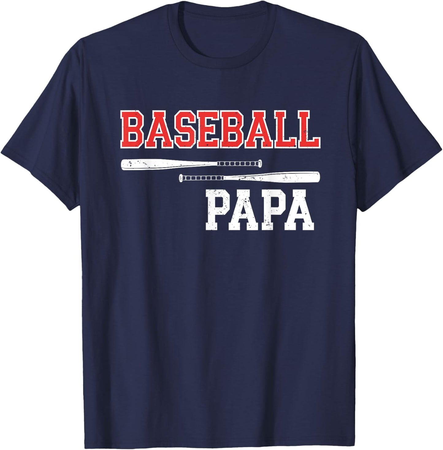 Baseball Papa Grandpa Grandson Games T-Shirt - T-Shirt | Navy
