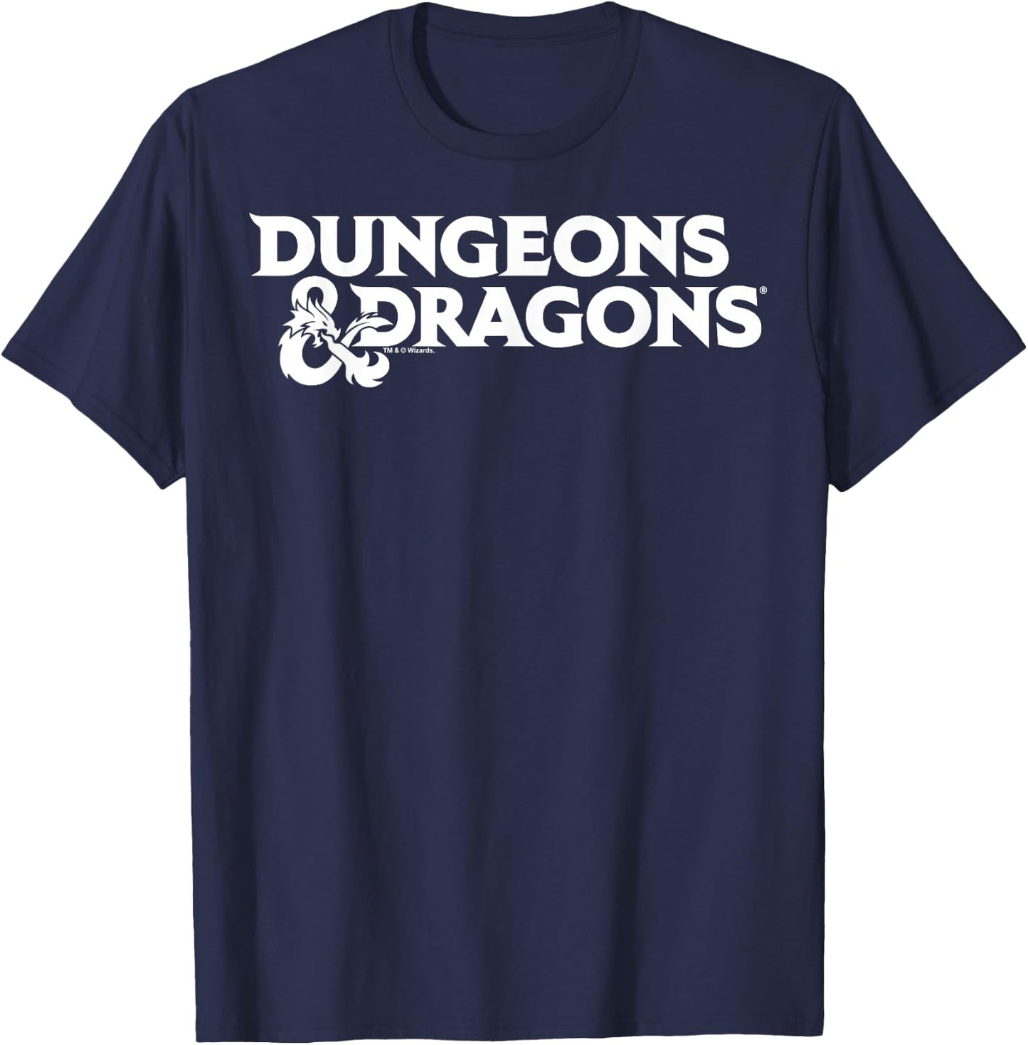 Dungeons & Dragons Flat Logo T-Shirt - T-Shirt | Navy