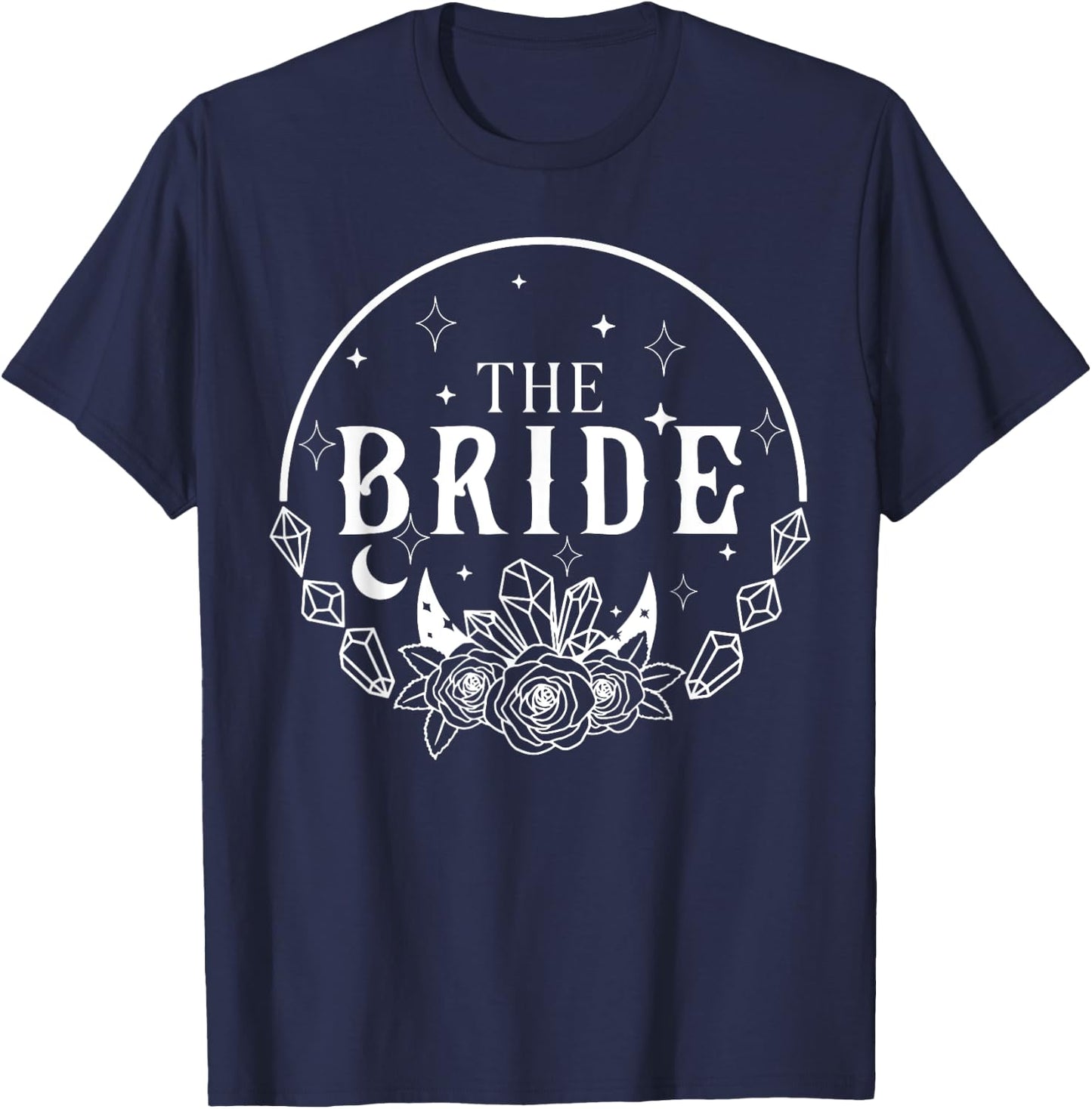 The Bride Coven Gothic Bachelorette Bach Party Matching T-Shirt - T-Shirt | Navy