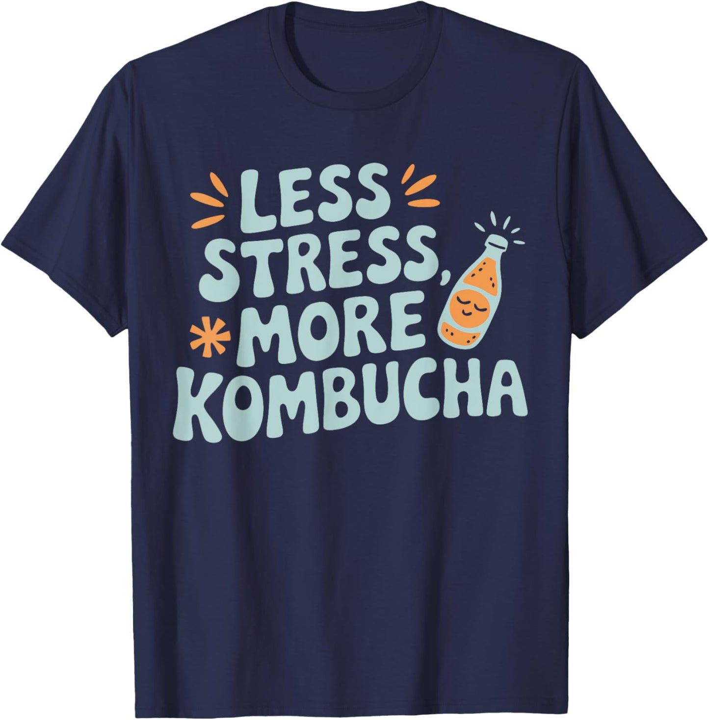 Kombucha Lover Healthy Drink More Kombucha T-Shirt - T-Shirt | Navy