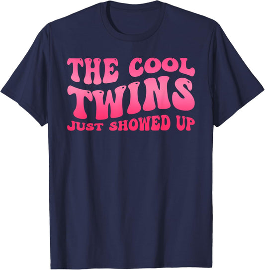 Cool Twins Just Showed Up Twin Day Spirit Week Twins Women T-Shirt - T-Shirt | Navy