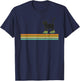 Retro Roller Skating Cats Derby Skater Girls T-Shirt - T-Shirt | Navy