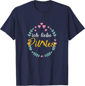 I Love Pilates Pilates Trainer Pilates Method Gift T-Shirt - T-Shirt | Navy