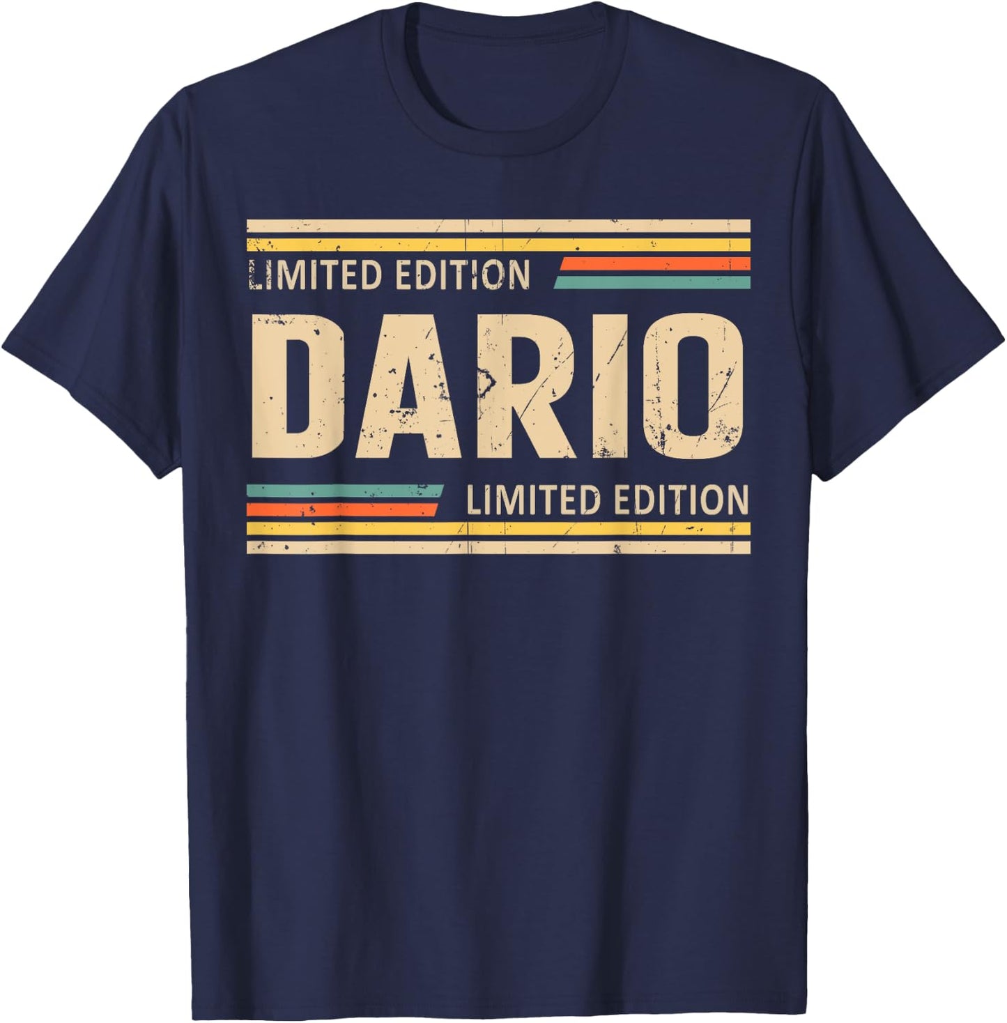 DARIO Limited Edition Shirt DARIO Name Personalized T-Shirt - T-Shirt | Navy