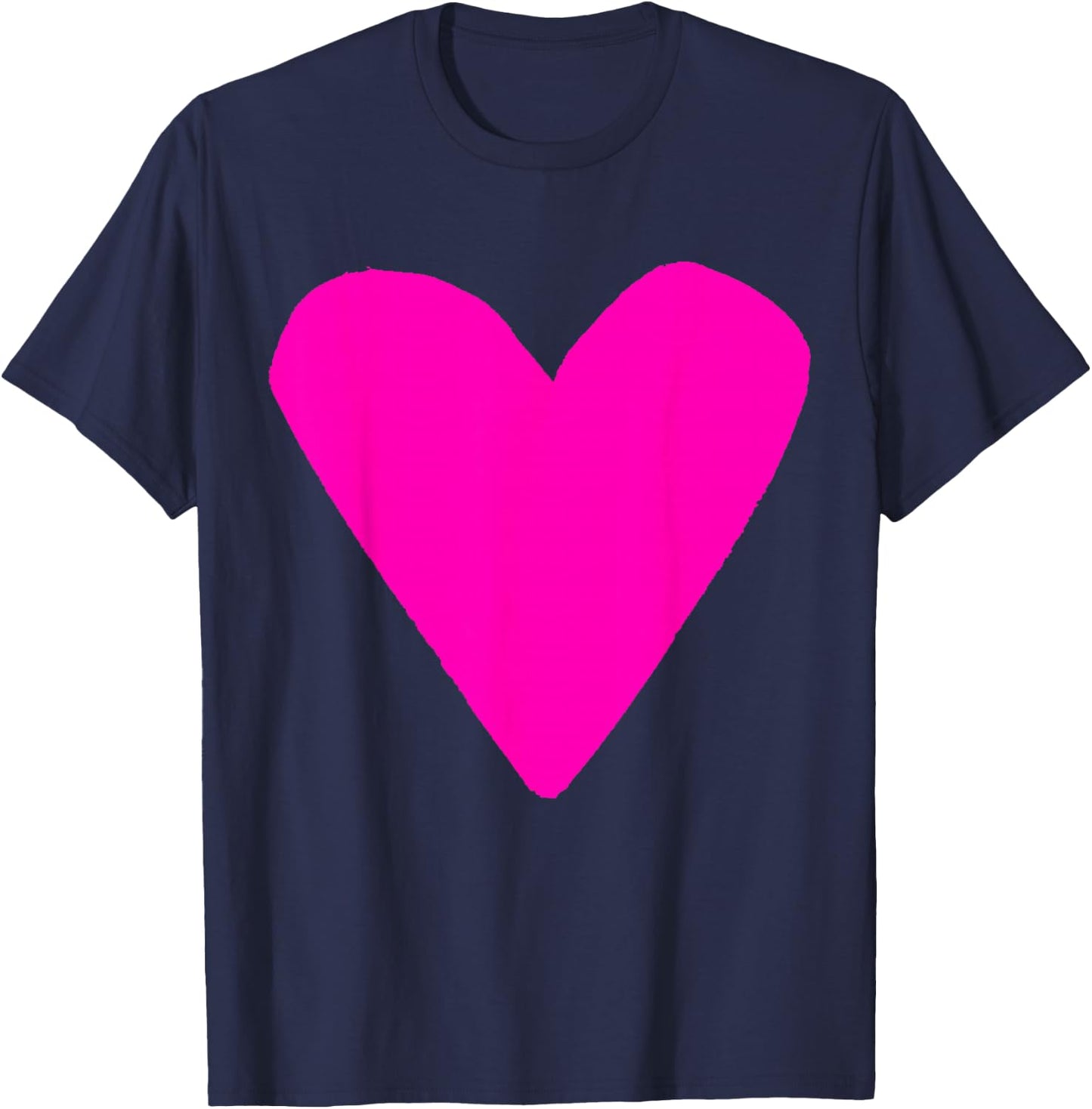 Pink Heart Purple T-Shirt - T-Shirt | Navy