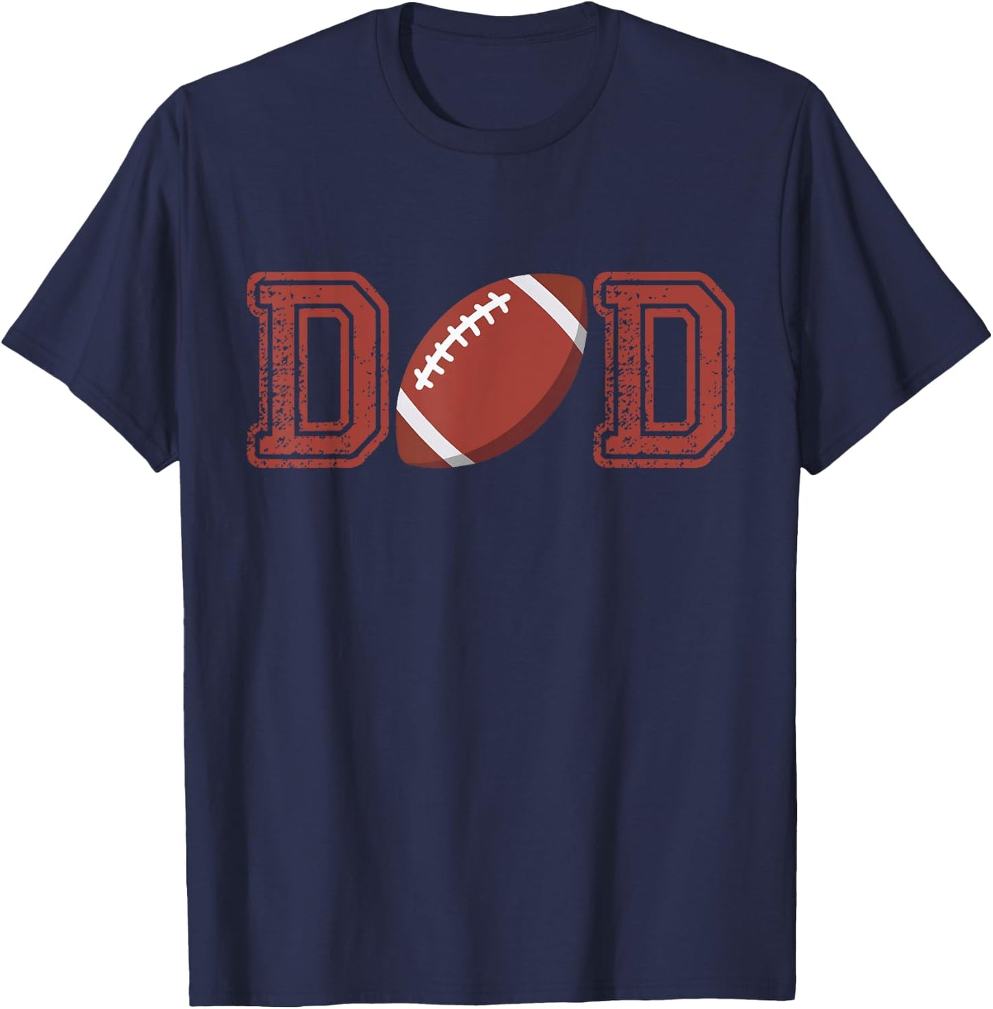 Dad Of The Birthday Boy Football Player Matching Family T-Shirt - T-Shirt | Navy