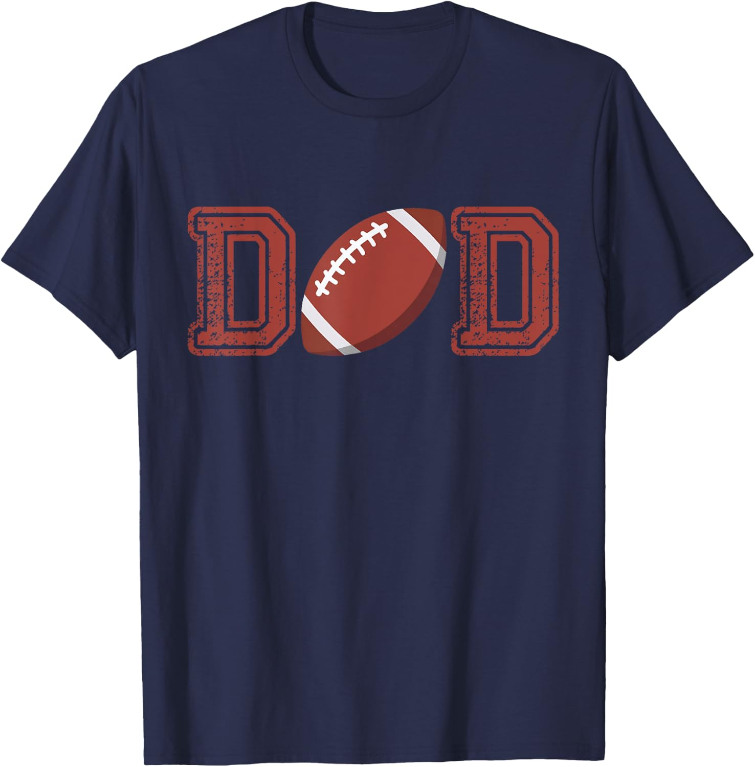 Dad Of The Birthday Boy Football Player Matching Family T-Shirt - T-Shirt | Navy