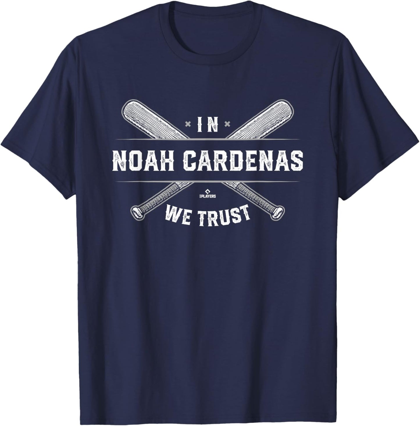 We Trust Noah Cardenas Prospect Baseball Fan Gear T-Shirt - T-Shirt | Navy