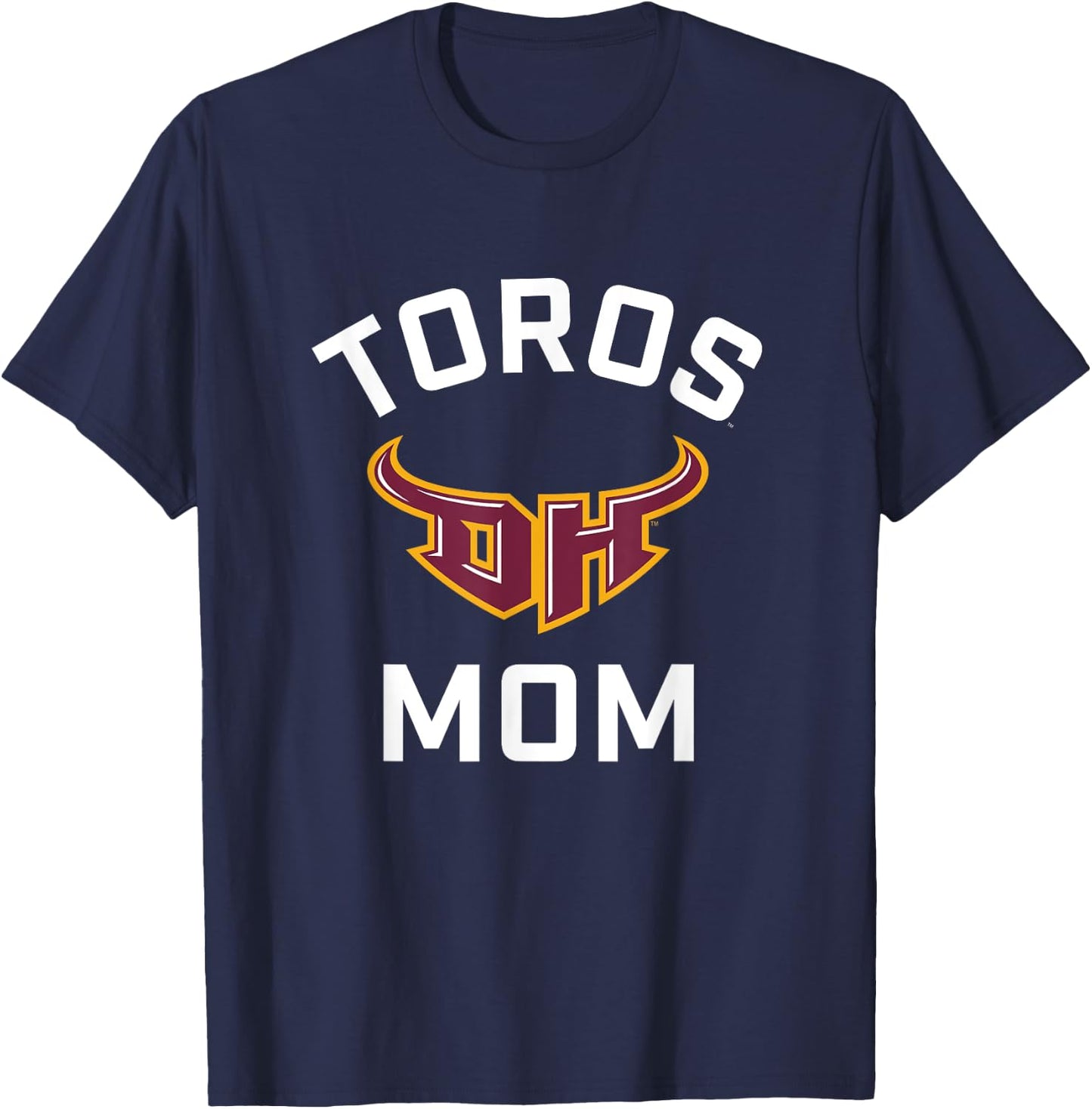 Cal State Dominguez Hills CSUDH Toros Arched Mom T-Shirt - T-Shirt | Navy