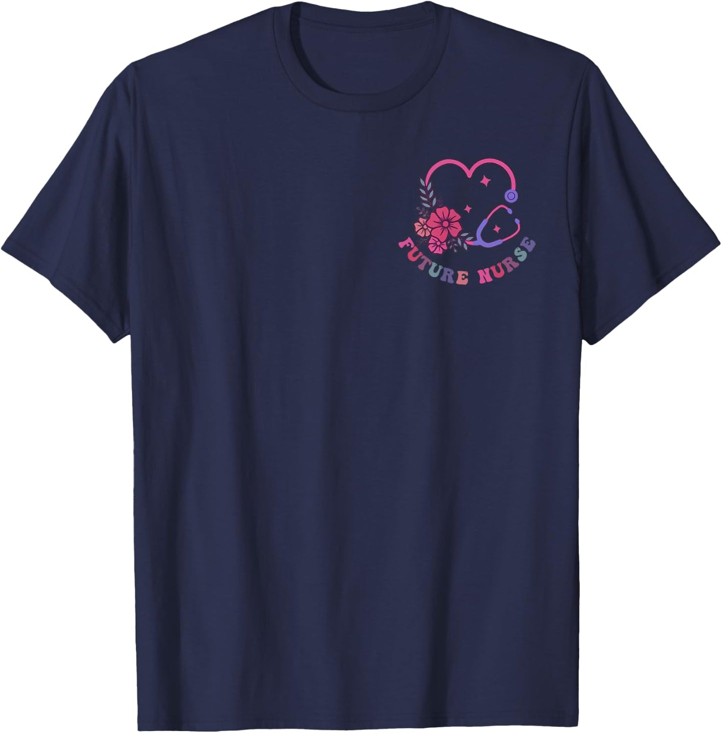 In My Nursing Student Era 2 Sided Future Nurse In Progress T-Shirt - T-Shirt | Navy