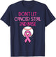 Don't Let Cancer Steal Second Base Breast Cancer T-Shirt - T-Shirt | Navy