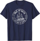 Isle of Skye Scotland Old Man of Storr Formation Distressed T-Shirt - T-Shirt | Navy